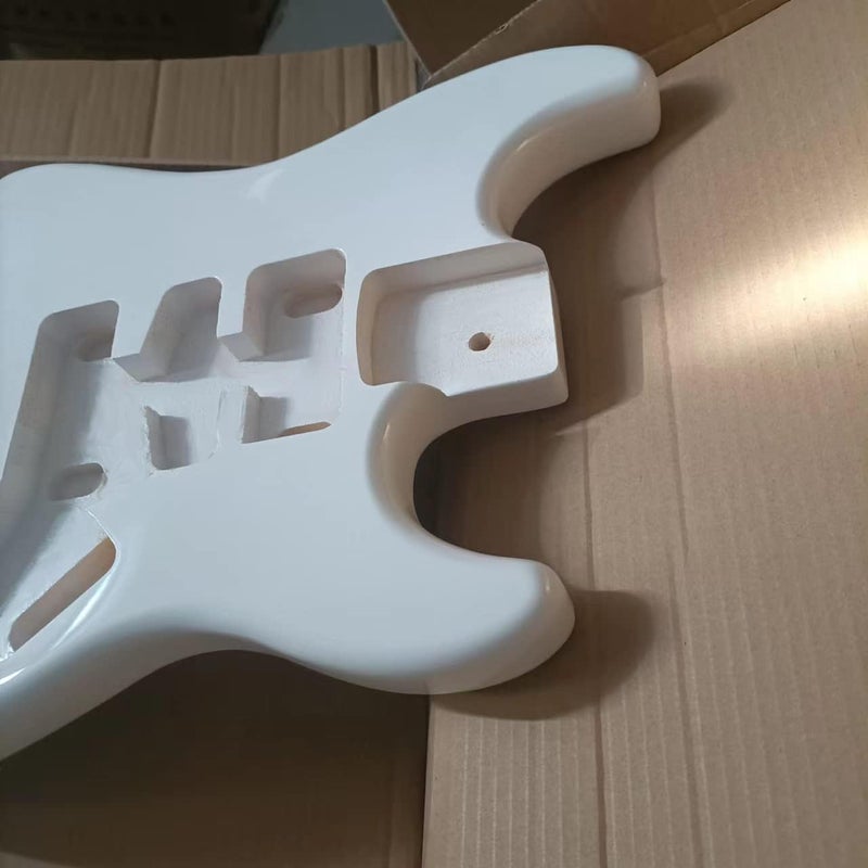 JD.Moon Electric Guitar Body for Fender ST Strat Guitar Accessory DIY Poplar HSH Guitar Body White - Image 4
